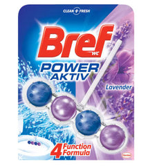 Odorizant Toaletă 4-în-1, 50g- Bref Power Aktiv Lavandă