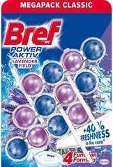 Odorizant pentru Toaletă, 3x50g- Bref Power Aktiv Lavandă