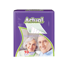 Păturici absorbante pentru pat, Adult Actual Double, 90x60 cm, 10 bucăți