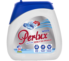 Detergent Perlux capsule pentru rufe albe, 24 buc.
