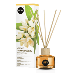 Odorizant de cameră cu bețișoare, Aroma Home, Orange & Eucalipt, 50ml