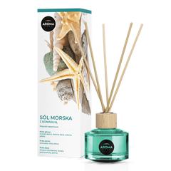 Odorizant de cameră cu bețișoare, Aroma Home, Sea Salt & Lily, 50ml