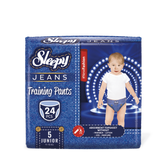 Scutece-Chiloțel pentru bebeluși Sleepy Jeans-mărimea 5, 11-18kg, 24 bucăți