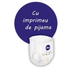 Scutece-Chilotel pentru bebeluși Sleepy Natural Night-mărime 6 Xlarge , 15-25kg, 20 bucăți