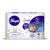 Scutece-Chilotel pentru bebeluși Sleepy Natural Night-mărime 4 Maxi , 7-14kg, 30 bucăți