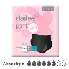 Scutece Adulți Dailee Pants LADY Premium Plus 6 Picaturi, L 110-140 cm, 15 bucati