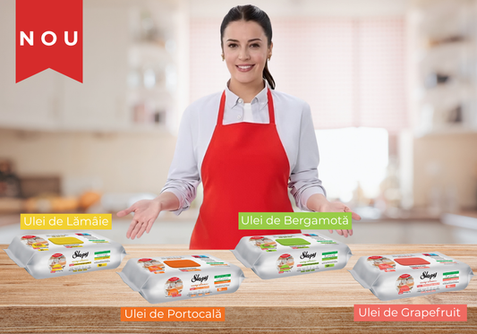 Curățenie mai ușoară în bucătărie cu noile șervețele umede cu uleiuri naturale