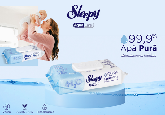 De ce să alegi șervețelele umede Sleepy Aqua pentru bebelușul tău?