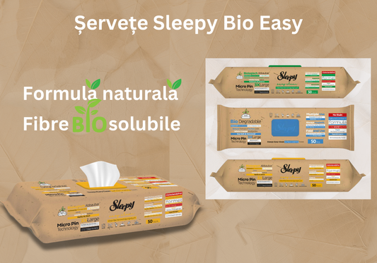 Îți dorești o curățare rapidă și eco-friendly? Alege șervețelele umede Sleepy Bio