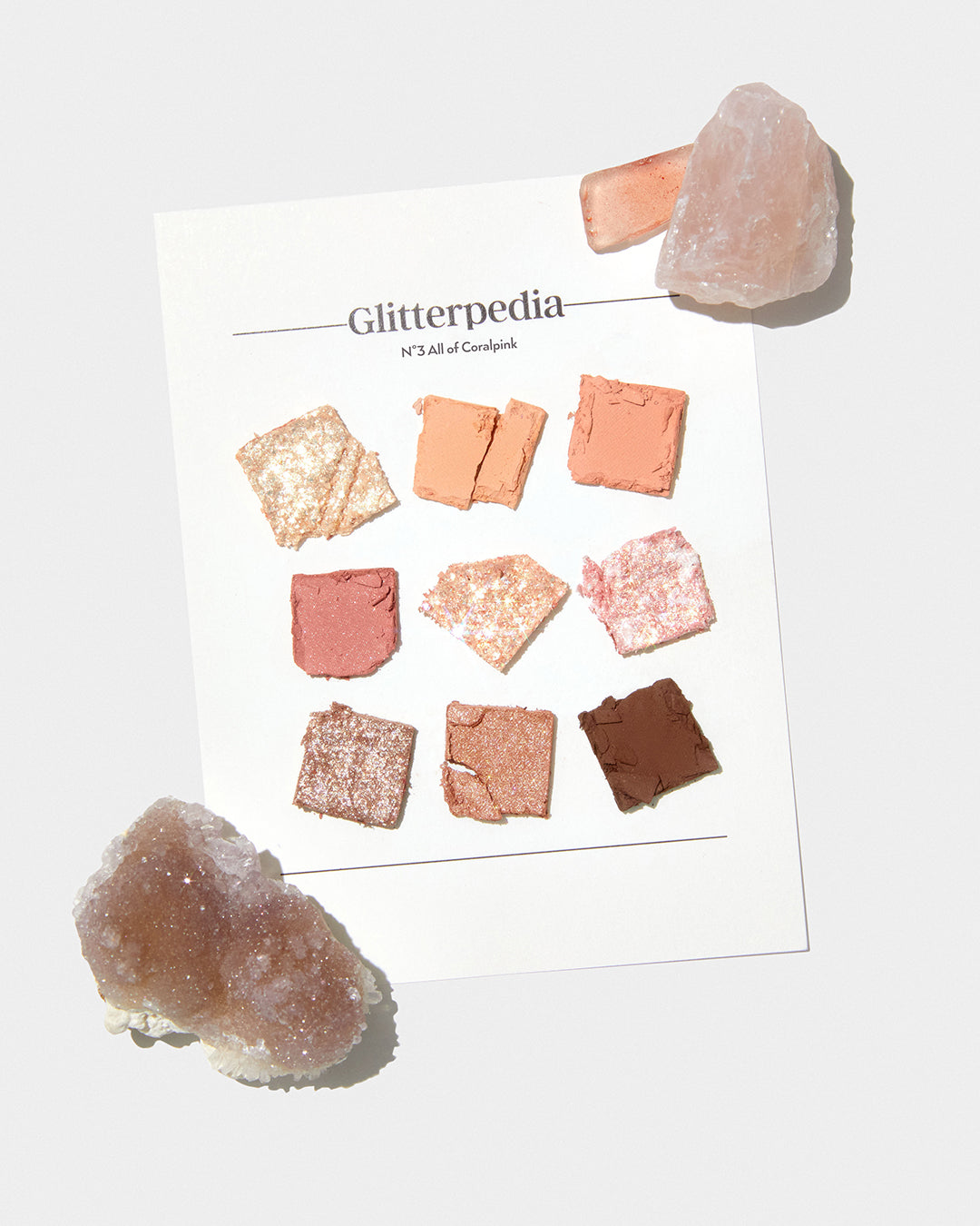 Unleashia Paleta farduri pentru ochi cu glitter N3 All of Coralpink, 6.2g