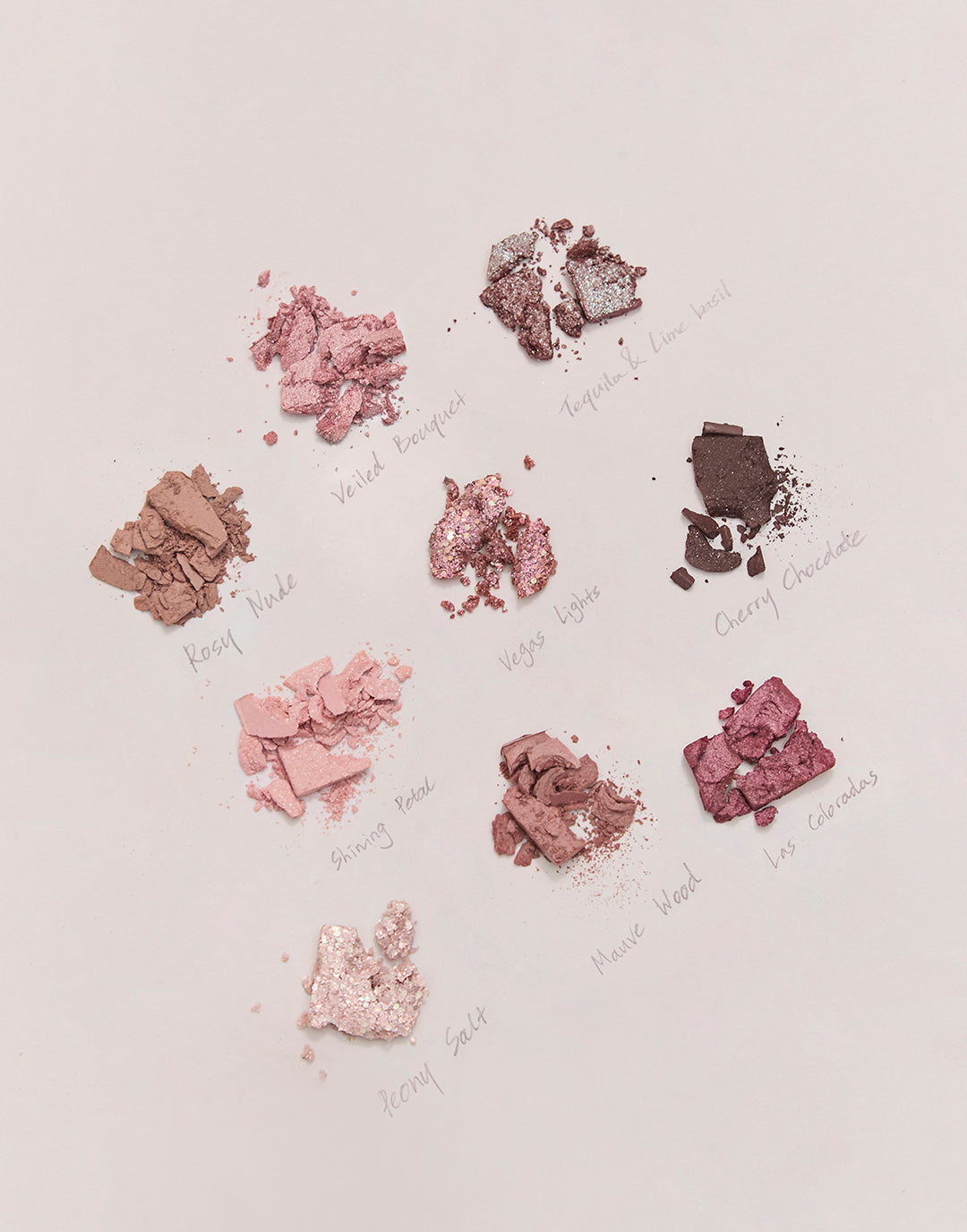 Unleashia Paleta farduri pentru ochi cu glitter N5 All of Dusty Rose, 6.2g