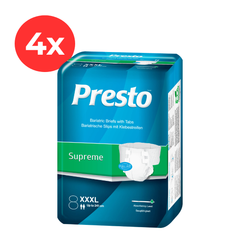 4x PRESTO SUPREME  Adult Diapers Ultra XXXL 8buc