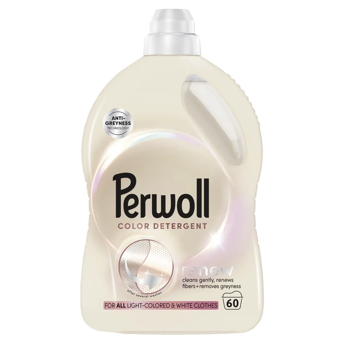 Detergent Lichid pentru Rufe Deschise la Culoare, 3L (60 Spălări)- Perwoll Light Colors