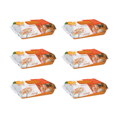 6x Sleepy Orange Servetele umede pentru bebelusi 120buc aroma de portocala