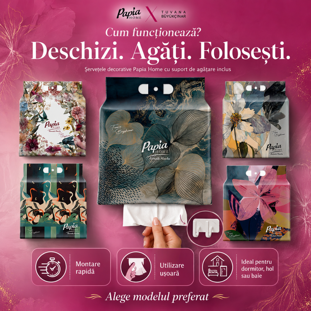 PAPIA HOME Prosop cu dispozitiv de agatare 250 buc mix