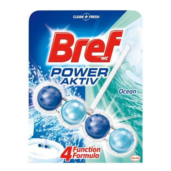 Odorizant Toaletă 4-în-1, 50g- Bref Power Aktiv Ocean