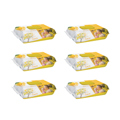 6x Sleepy Lemon Servetele umede pentru bebelusi 120buc aroma de lamaie