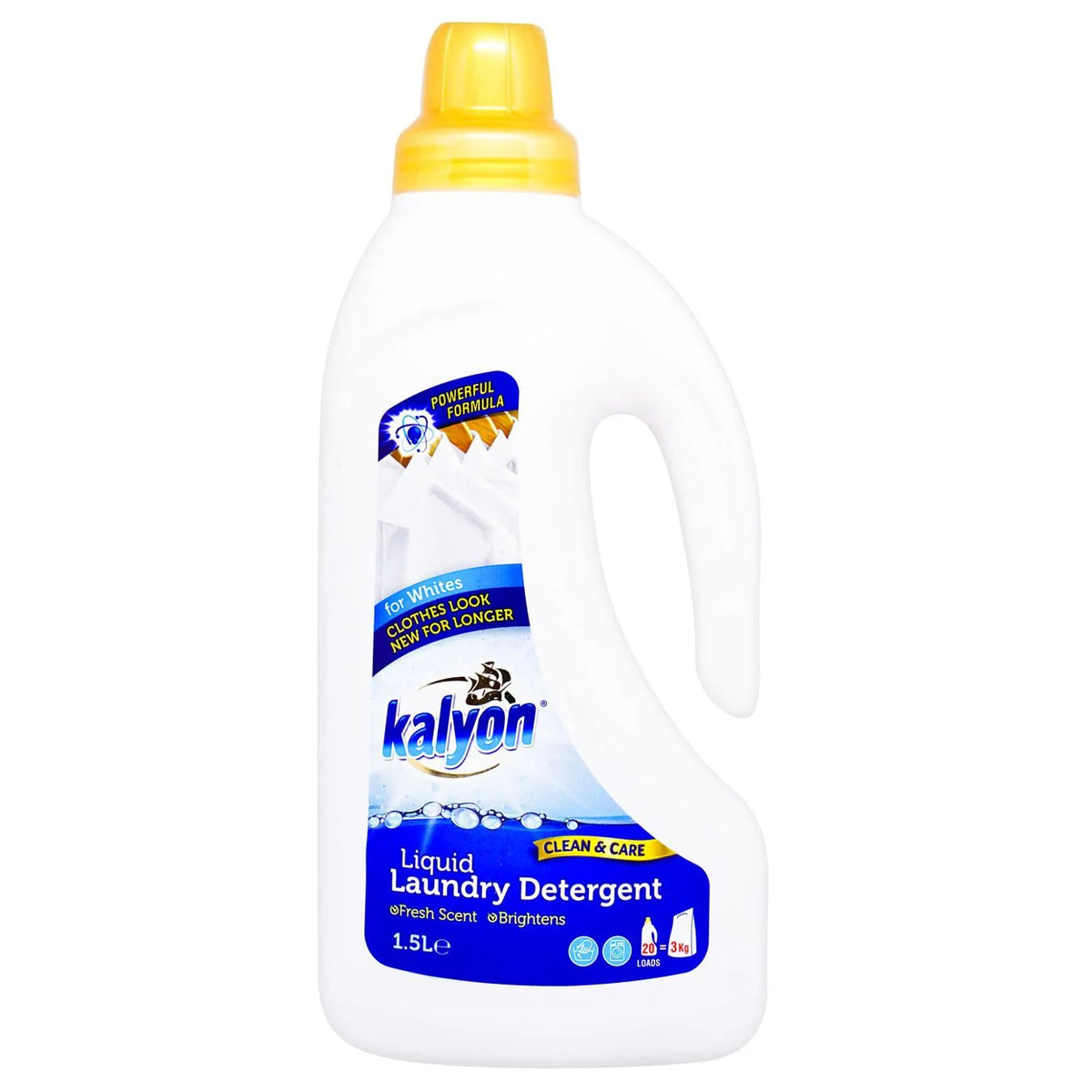 Kalyon detergent lichid pentru rufe albe, 1,5L