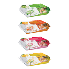 4x Sleepy Servetele umede pentru bebelusi 120buc, mix