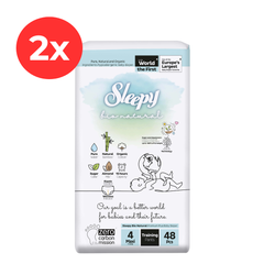 2x SLEEPY BIO NATURAL Scutece Chilotel 4 MAXI 48buc