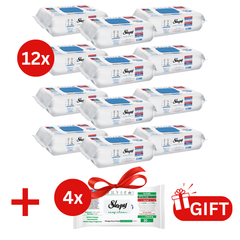 PACHET PROMO: 12× Șervețele Sleepy Bleach Additive 100 buc + 4× Șervețele White Soap 30 buc