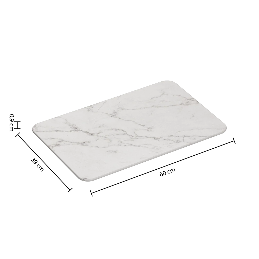 Covoras de baie din diatomita WHITE 39 x 60 cm