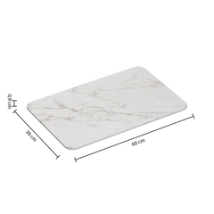 Covoras de baie din diatomita WHITE 39 x 60 cm