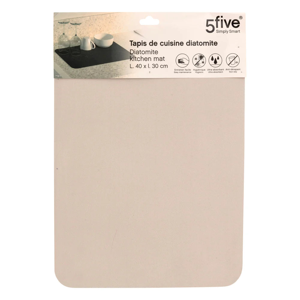Covoras pentru vase din diatomita si cauciuc 40 x 30 cm - Modele Asortate