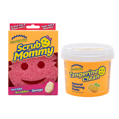 Pachet Promo SCRUB DADDY - Burete Mommy Pink (1 buc) si Pasta de Curatat Universala