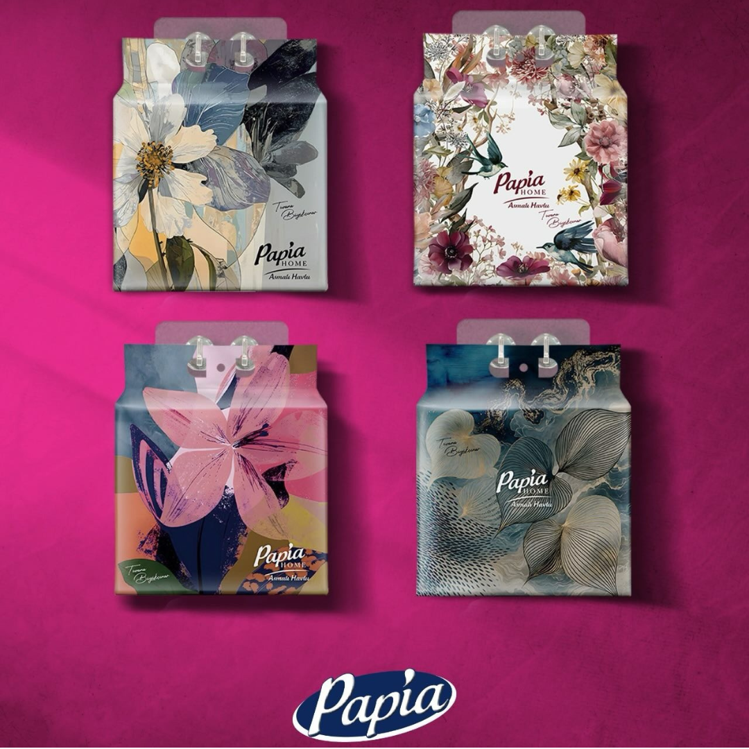 6X PAPIA HOME Prosop cu dispozitiv de agatare 250 buc