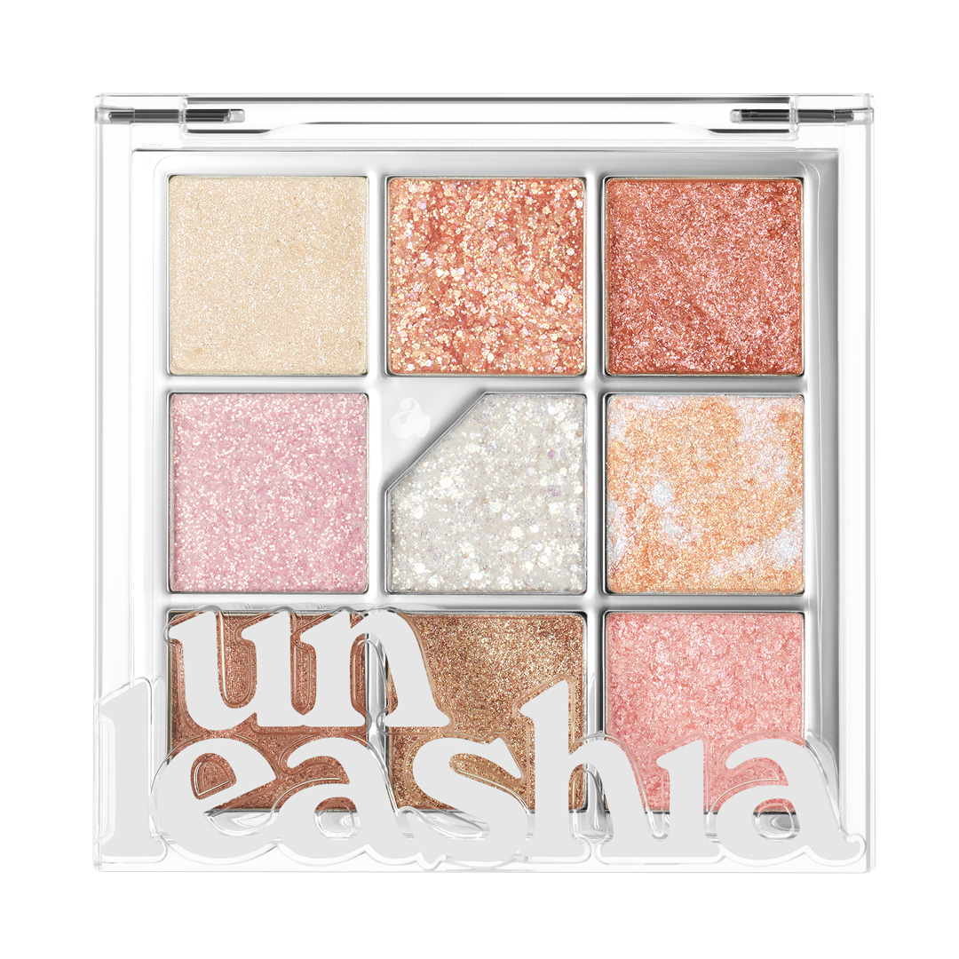 Unleashia Paleta farduri ochi cu glitter N1 All of Glitter, 6.2g