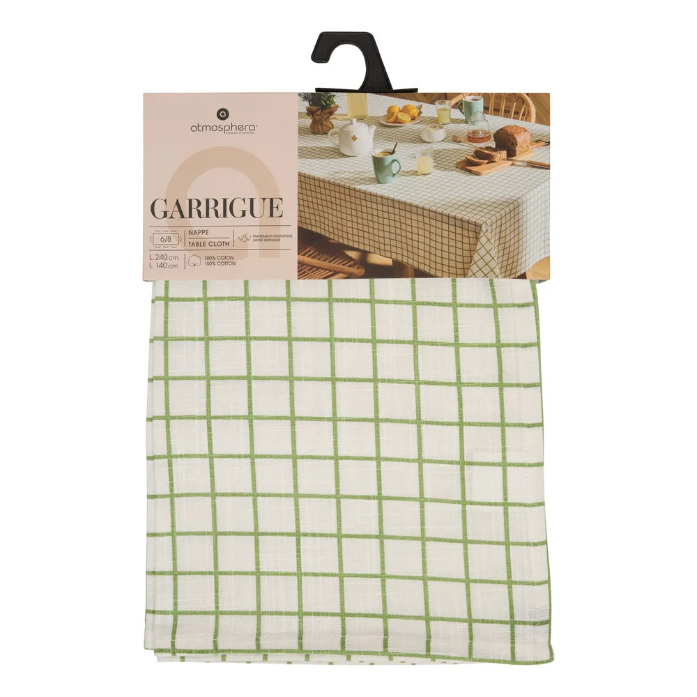 Fata de Masa Garrigue din Bumbac Alb 140 x 240 cm - Atmosphera