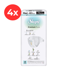 4x SLEEPY BIO NATURAL PREMIUM Scutece 4 Maxi 42buc
