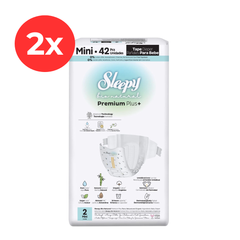 2x SLEEPY BIO NATURAL PREMIUM Scutece 2 Mini 42buc