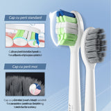 Periuta de dinti electrica, JTF Sonic, P200 (6 capete de periuta,  trusa de calatorit, suport de incarcare), Alb