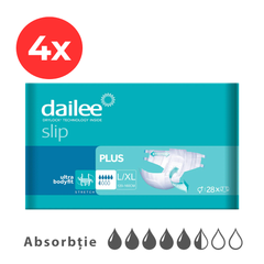 4x DAILEE SLIP Plus Scutece Adulti 5.5 Pic. L/XL 28
