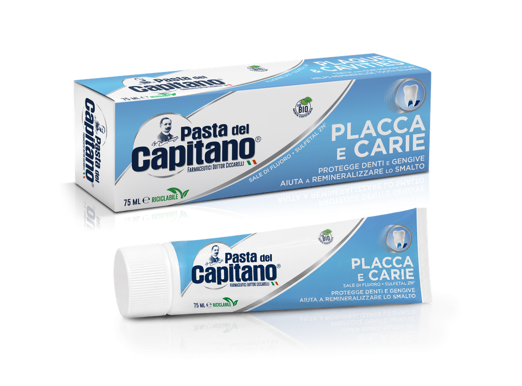Pasta de dinti impotriva placii si cariilor 75 ml- Pasta Del Capitano