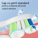 Periuta de dinti electrica, JTF Sonic, P200 (6 capete de periuta,  trusa de calatorit, suport de incarcare), Alb