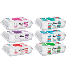 Pachet PACHET PROMO - 6 x Servetele Umede Sleepy Easy Clean Multisuprafete (FLORAL & NATURE) , 100 buc