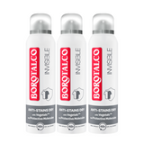 3x Deodorant spray antiperspirant Invisible Dry, 150 ml, Borotalco