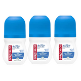 3x Deodorant roll-on Active Sea Salts, 50ml, Borotalco