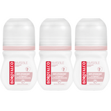3x Deodorant Roll-on Invisible Pink, 50 ml, Borotalco