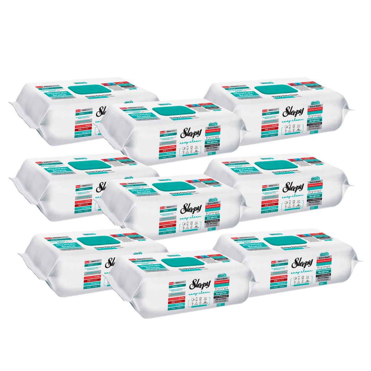 PACHET PROMO: 9× Șervețele Sleepy Mountain Breeze 100 buc