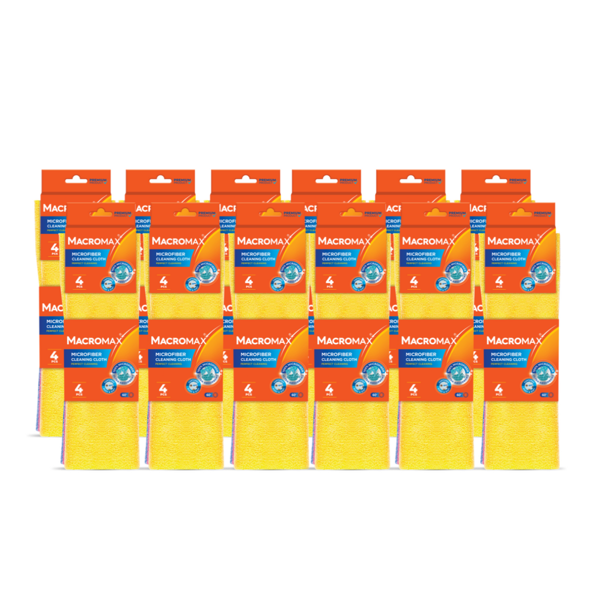 12x Lavete din microfibră MACROMAX ultra-absorbante, 4 buc.