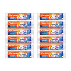12x Saci menajeri cu șnur MACROMAX Medium 30L, Magnolia, 15 buc.