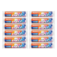 12x Saci menajeri cu șnur MACROMAX Large 50L, Magnolia, 10 buc.