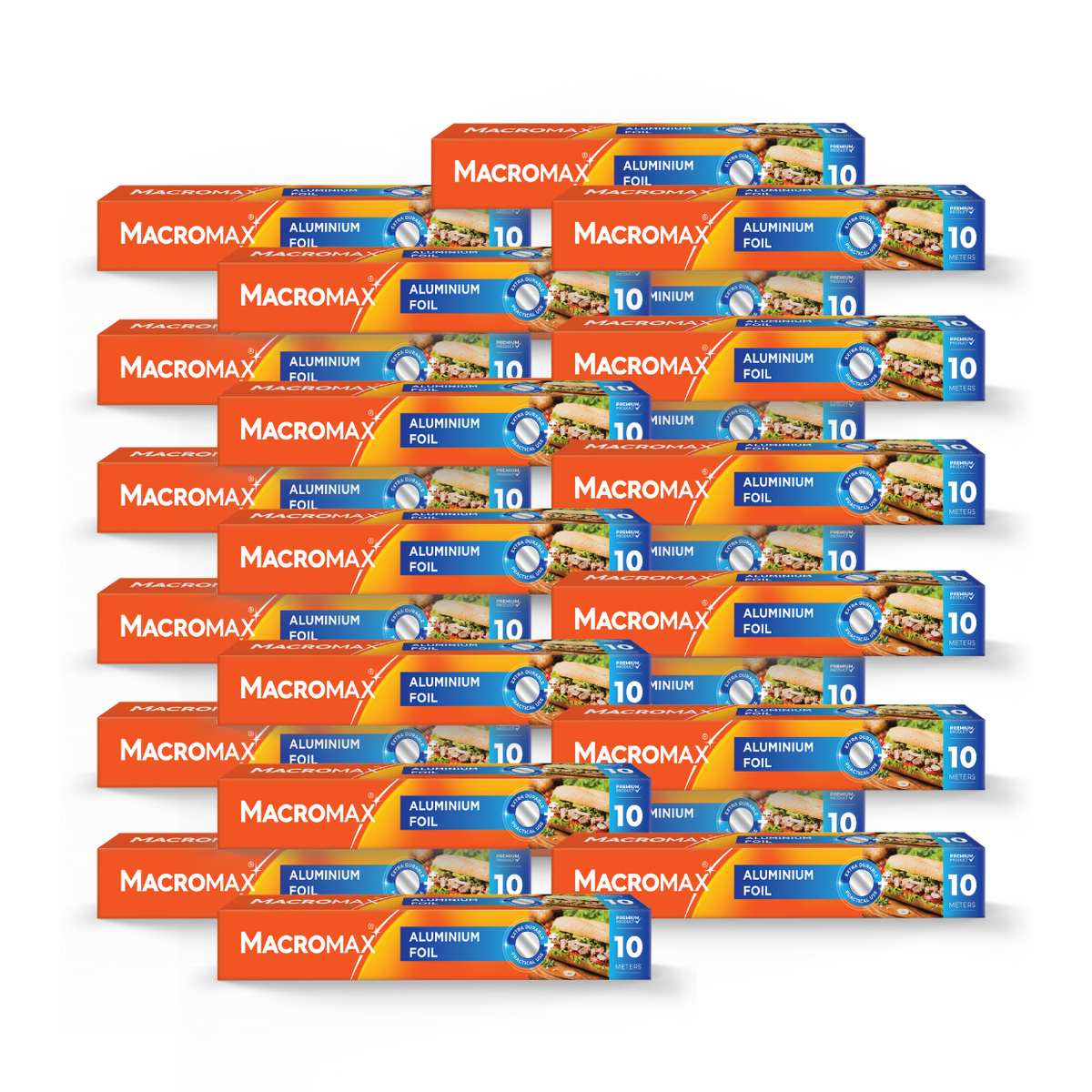 24x Folie de aluminiu MACROMAX 10m, 1 buc.