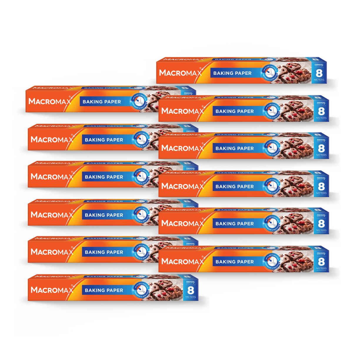 12x Hârtie de copt MACROMAX 8m, 1 buc.