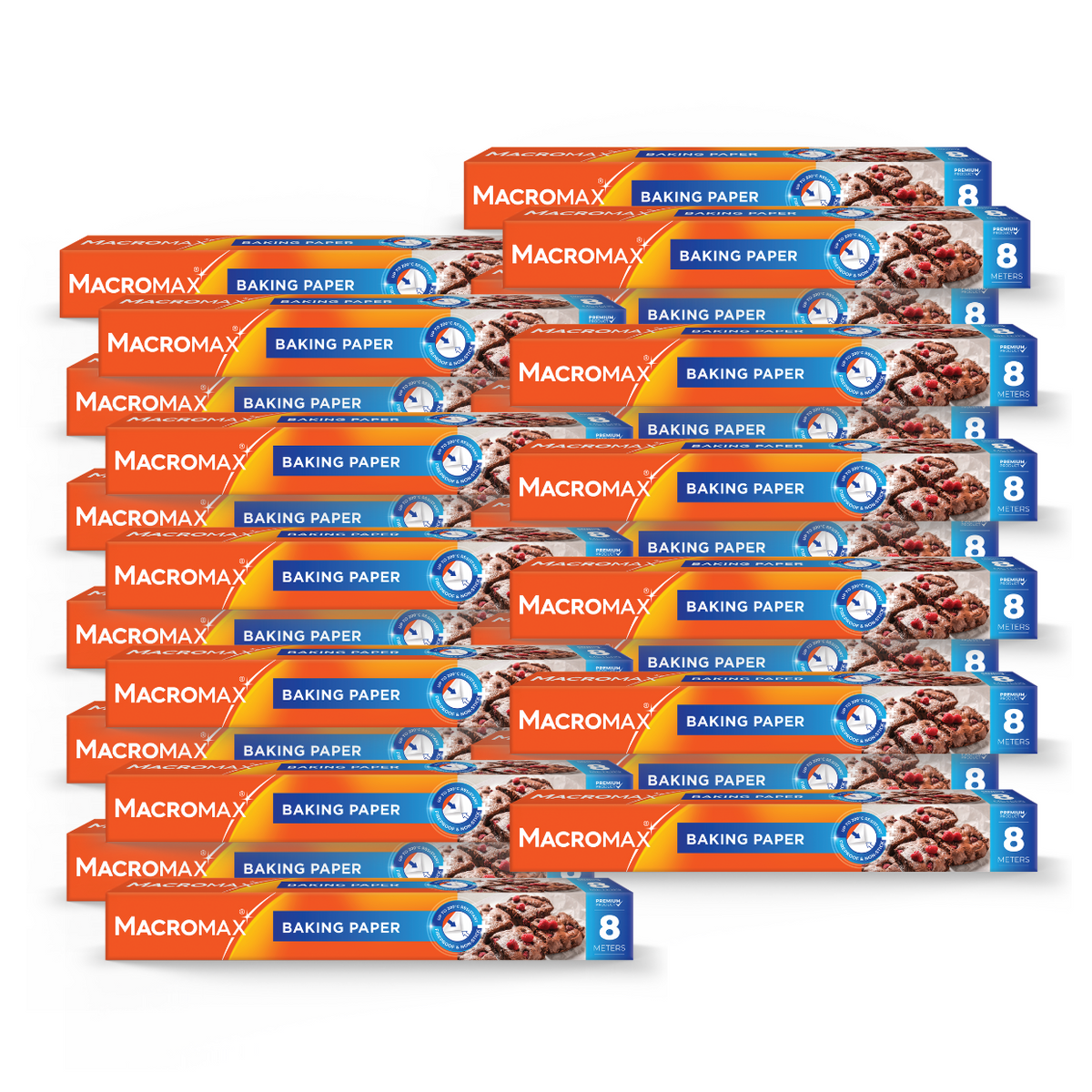 24x Hârtie de copt MACROMAX 8m, 1 buc.