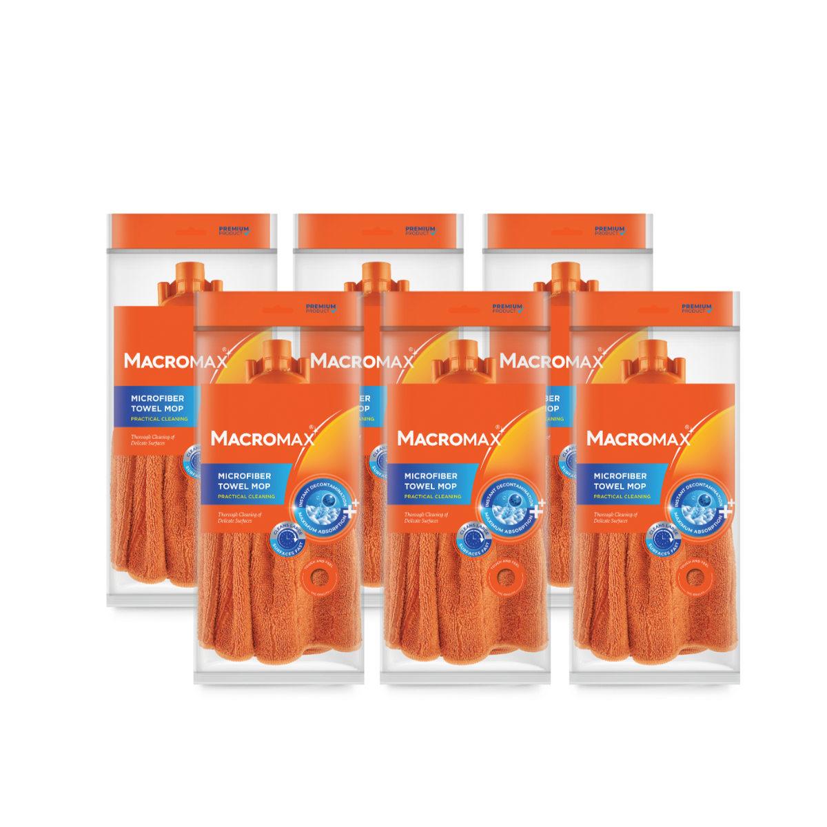 6x Mop balerina MACROMAX Microfibra